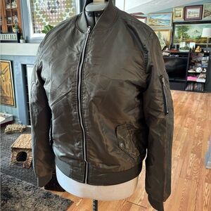 Men's Olive Bomber Jacket